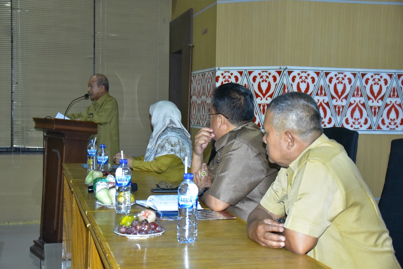 Bupati Aceh Tamiang Mursil, SH, M.Kn membuka Sosialisasi Sistem Informasi Pemerintah Daerah (SIPD) Penatausahaan pada Lingkungan Pemerintah Kabupaten Aceh Tamiang, Selasa (19\/07\/2022) di aula Bappeda. [dok. Humas 2022] 